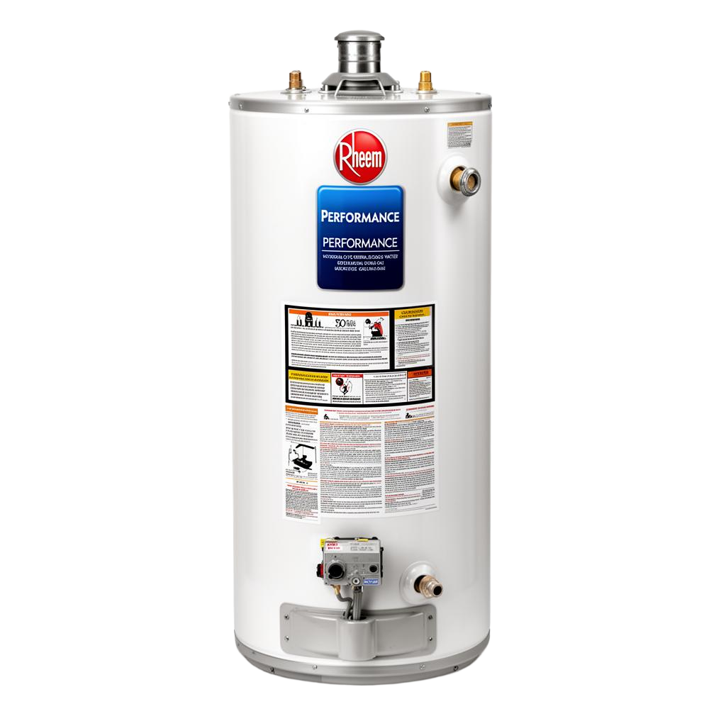 Rheem 50-gallon hot water tank — fully installed by a vetted local pro